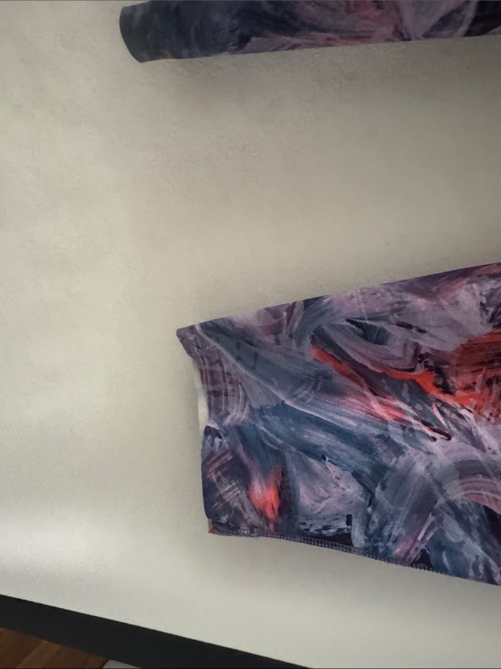 lululemon athletica Purple, Pink & Red Swirl Flare Leggings
